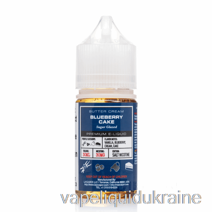 Vape Liquid Ukraine Blueberry Cake - BSX Salts Series - 30mL 50mg